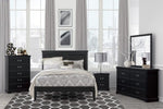 ZUN Classic Traditional 1pc Chest of 5 Drawers Black Finish Bedroom Furniture Wooden B011P233654