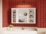 36'' x 28'' Medicine Cabinet, Wall Mounted Bathroom Storage Cabinet, with 1 Adjustable Shelf, N710P358584K