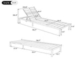 Outdoor Chaise Lounges Pool Lounge Chairs Outdoor Daybed Recliner with Adjustable Backrest for N719P383161D