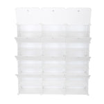 ZUN 8-Tier Portable 48 Pair Shoe Rack Organizer 24 Grids Tower Shelf Storage Cabinet Stand Expandable 49232000