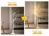 6 FT Lighted Birch Tree Artificial Twig Tree Lamp for Christmas 47477086