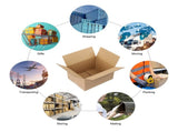 50pcs 10 "x 8" x 6 " thick 3mm corrugated cardboard box in kraft paper color 77853578