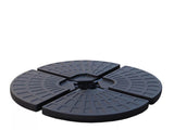 145 lbs Capacity Weighted Cantilever and Offset Patio Umbrella Base in Black 07065543