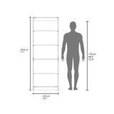 4-Tier Bookcase with Modern Storage for Books and Decor B097P296880