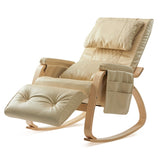 MASSAGE Comfortable Relax Rocking Chair Cream White W60741970