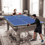 9ft Blue Mid-Size Ping Pong Conversion Top Foldable & Portable Table Tennis Table Top for Indoor 16177027