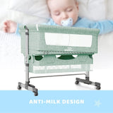 Baby Bassinet Bedside Sleeper 3 in 1 Bedside Crib, Adjustable Portable Bed for Infant/Baby/New born, 54148223