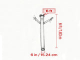 6 ft Outdoor Advertising Tube Man Set with 1/15 HP Blower 92330935