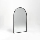 24x32 Inch Black Metal Framed Arched Bathrrom Mirror for Wall. W2203P303822