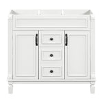 ZUN 36'' Bathroom Vanity without Top Sink, Cabinet only, Modern Bathroom Storage Cabinet with 2 Soft WF305078AAK