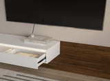 Modern TV Stand LED Lights , Entertainment Center Wooden TV Stand, TV Stand Desk Media Cabinet W1321P400994
