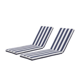 2PCS Set Outdoor Lounge Chair Cushion Replacement Patio Funiture Seat Cushion Chaise Lounge Cushion W41940599