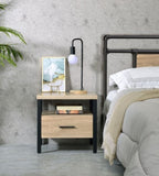 Yawan Oak & Black Finish Accent Table B2726P287569