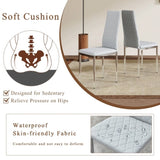 Modern Style Chairs Set of 6 in Light Gray, Essential for Minimalist Homes.Meeting Family W2920P264324