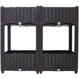 Planter Raised Beds - Elevated Planter Garden Box with Drainage Plug Raised Garden Beds for W465P187500