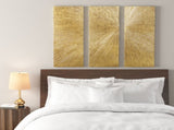 Hand Painted Triptych 3-piece Dimensional Resin Wall Art Set B03599364