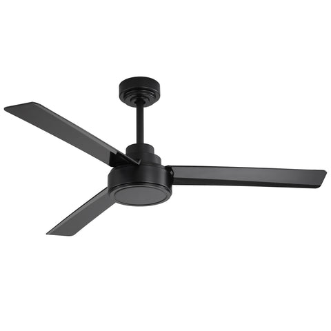 ZUN 52" Outdoor Ceiling Fan Without Light with Remote Control ,3 ABS Blades Farmhouse Ceiling Fan W882P164176