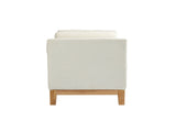 54.3"W Elegant Upholstered Bench, Ottoman with Wood Legs & 2 Bolster Pillows for End of Bed, W3188P410646