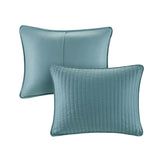 3 Piece Quilt Set Teal King/Cal King B035129044