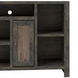 ZUN Joshua Creek 74 inch TV Stand Console for TVs up to 85 inches, No Assembly Required, Barnwood Finish B108P160171