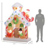 ZUN Christmas Inflatable Gingerbread House 37475004