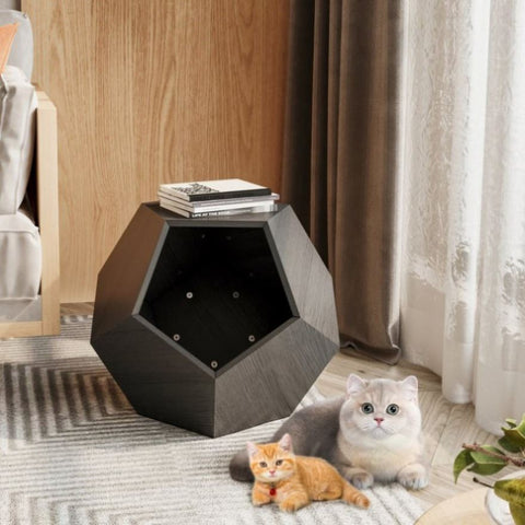 ZUN 25.98'' Modern Pet Furniture Cat Carrier, Sofa Side Table, Planter MDF Multifunctional Furniture, W757P164914