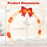 10.4ft LED Christmas Arch - Red Bow, for Garden/Porch/Commercial Spaces 20049887