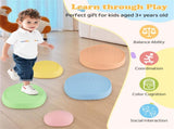 Kids Non-Slip Stepping Stones, 5 Sizes Balance Stones with Storage Bag for Indoor Outdoor 98555590