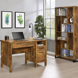 Antique Nutmeg 6-tier Rectangular Bookcase B062P145466