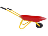 Kids Stainless Steel Wheelbarrow with All-Terrain Wheels, 66 LBS Weight Capacity Outdoor Play Toy 06569327