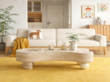 Irregular Coffee Table with flip top and hidden storage compartment W3040P455723