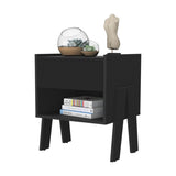 ZUN Hyacinth Nightstand, One Drawer, Open Shelf B128P148719