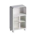 ZUN 45.28" H Cabinet, Bathroom Floor Cabinet with Glass Door and Shelves, Freestanding Display W757P205953