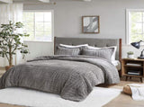 King/Cal King Fur Down Alternative Comforter Mini Set B03595062