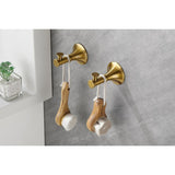 ZUN 6 Piece Brass Bathroom Towel Rack Set Wall Mount W2287P169768