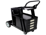 Heavy Duty 2-Tier 4 Drawers Rolling Welding Cart Portable Welder Storage Trolley with Wheels for MIG W465P332930