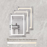 20 X 28 inch Bathroom Medicine Cabinet with Mirror Wall Mounted LED Bathroom Mirror Cabinet with W173894722