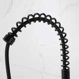 Kitchen Faucets Commercial Solid Brass Single Handle Single Lever Pull Down Sprayer SpringKitchen 44507686