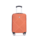 4-piece ABS lightweight suitcase, 14 inch makeup box, aircraft wheels DARK ORANGE W284P149257