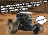 2026 2 Batteries 112 Rock Crawler Rechargeable Off Road Truck 4WD , Metal Shell LED Headlights RC 06497967