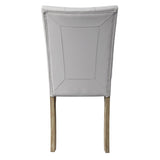 Grey and Oak Tufted Back Side Chairs B062P182762