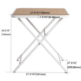 Modern folding square table - indoor and outdoor multi-functional table - polypropylene tabletop W3450P323340