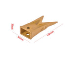 Set of 5 X156WTL Twin Tiger Rock Bucket Teeth with P156 Roll Pins Alloy Steel Fits for Skid Steer, 35563173