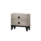 Smithson Nightstand With 2 Drawers Storage in Cream Finish SR015456