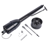 30" GM Steering Column Tilt Manual Floor Shift No Key w/ ADAPTER Hot Rod Black 74361842
