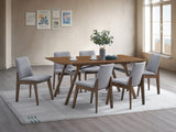 ZUN ACME Kaela Dining Table, Walnut Finish DN02925