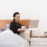 TV Tray Table, TV Dinner Tray for Eating, Large Adjustable Folding Laptop Table with Book Stand, Cup 63120984