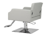 PVC leather aluminum alloy foot pedal rivet type square chassis high oil pump barber chair 150kg 19160742