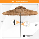 10 Foot Portable Beach Umbrella with Led Lights. 12868138