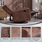 COOLMORE Recliner Chair,360 Degree Swivel Nursery Chair,Glider Chair,Modern Small W1539P151223